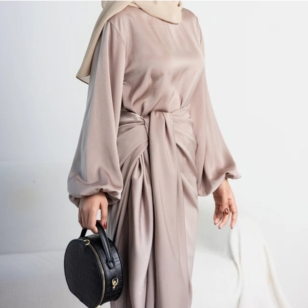 Abaya Dress with detached Apron