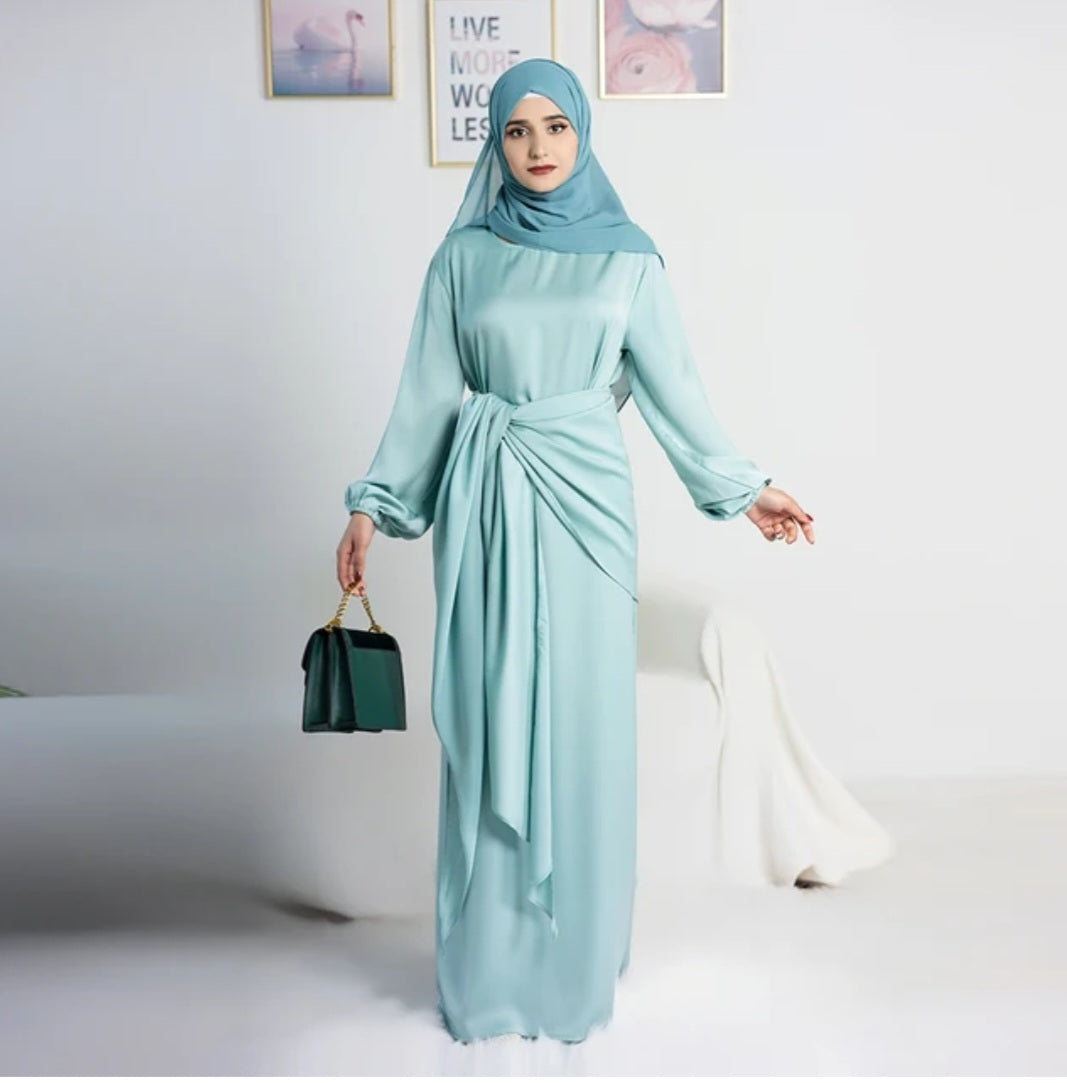 Abaya Dress with detached Apron
