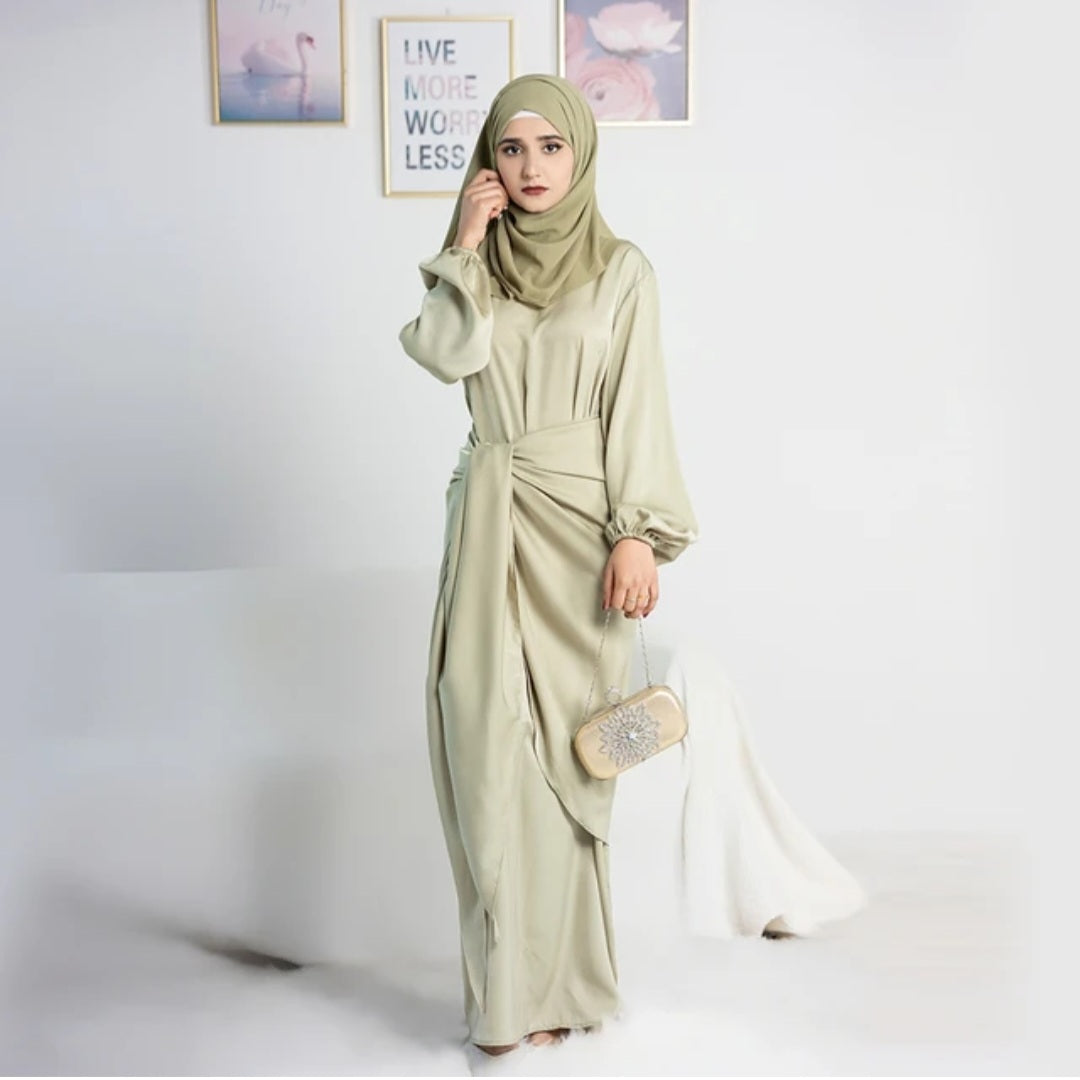 Abaya Dress with detached Apron