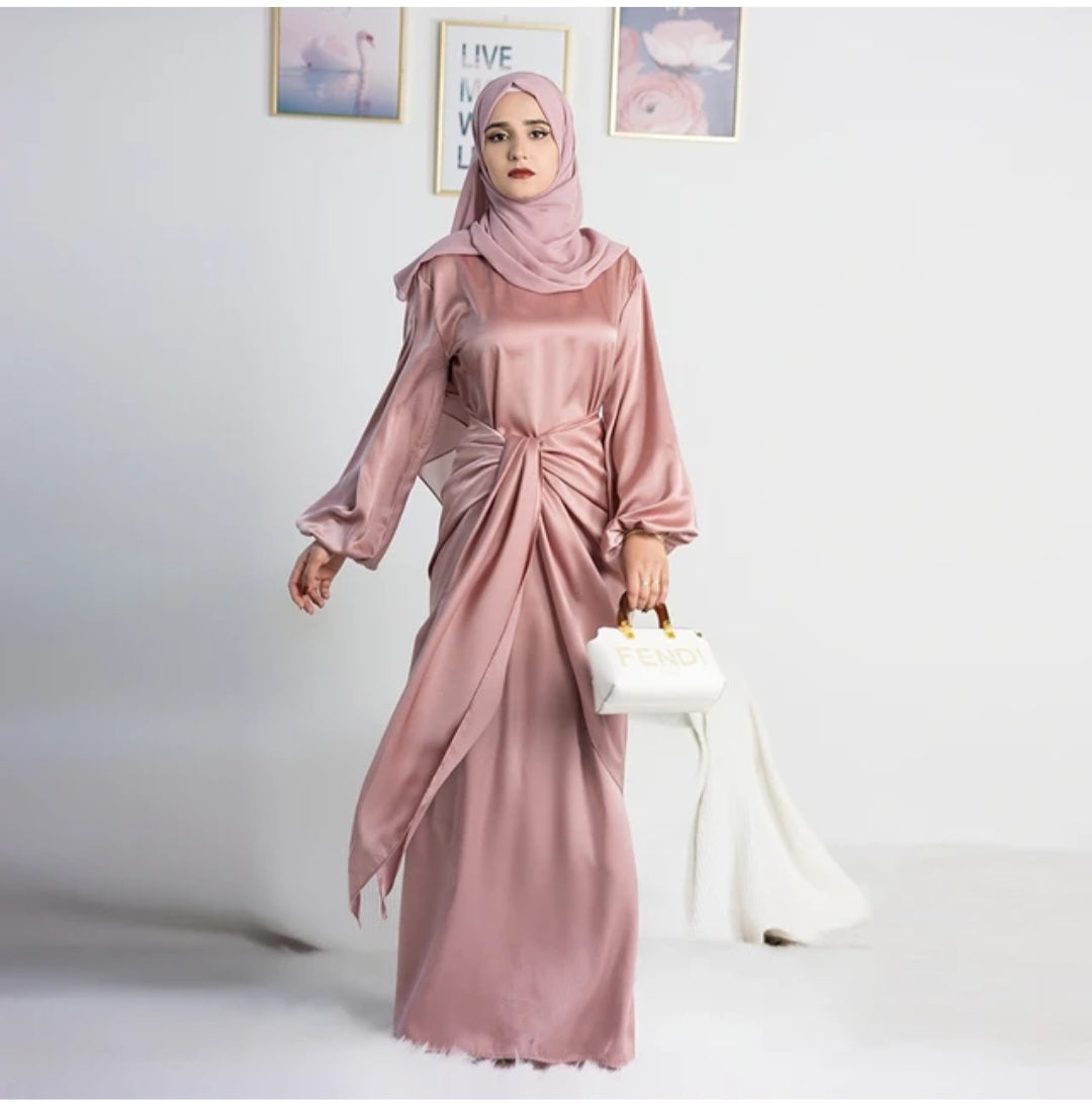 Abaya Dress with detached Apron