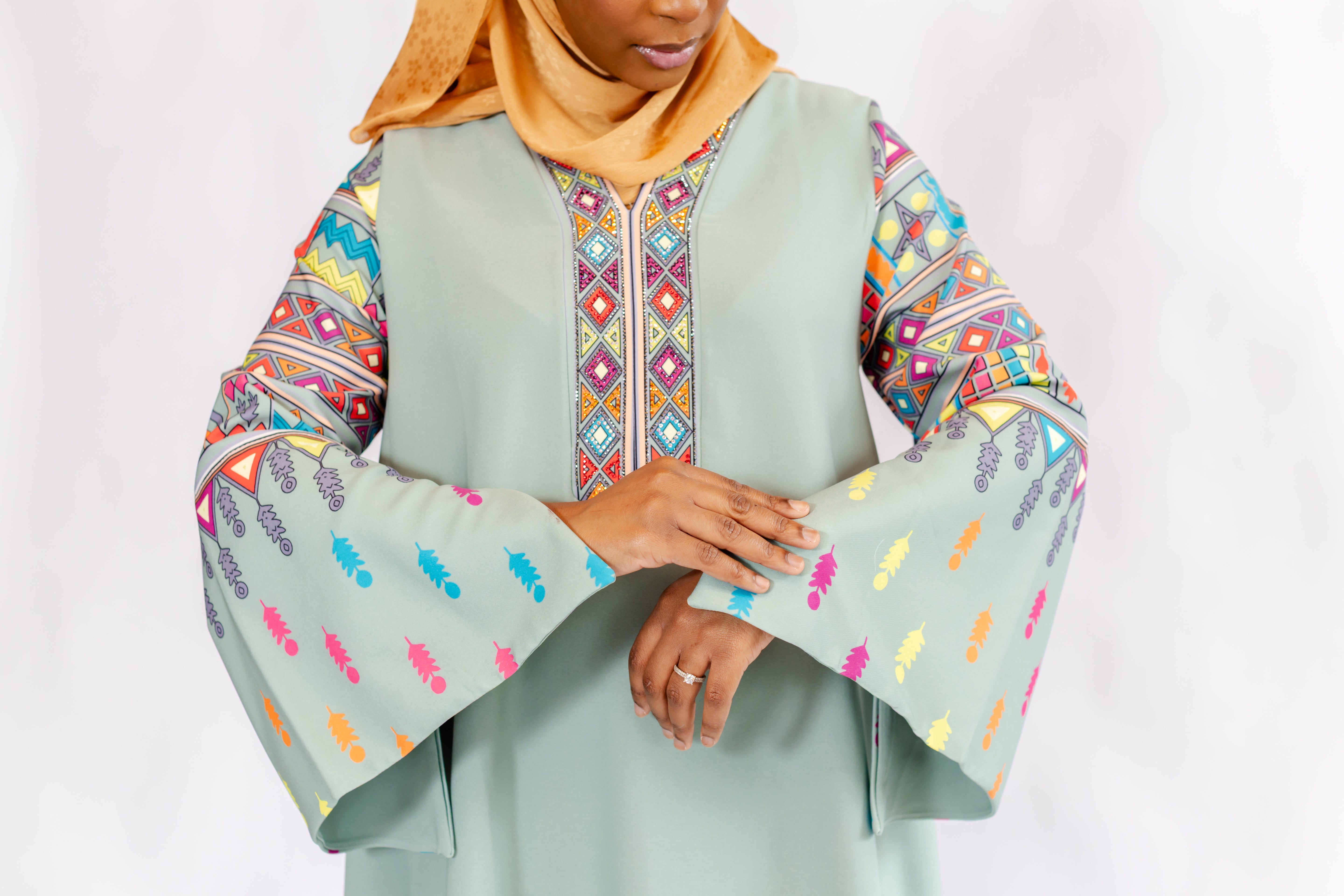 Sage Breeze Kaftan