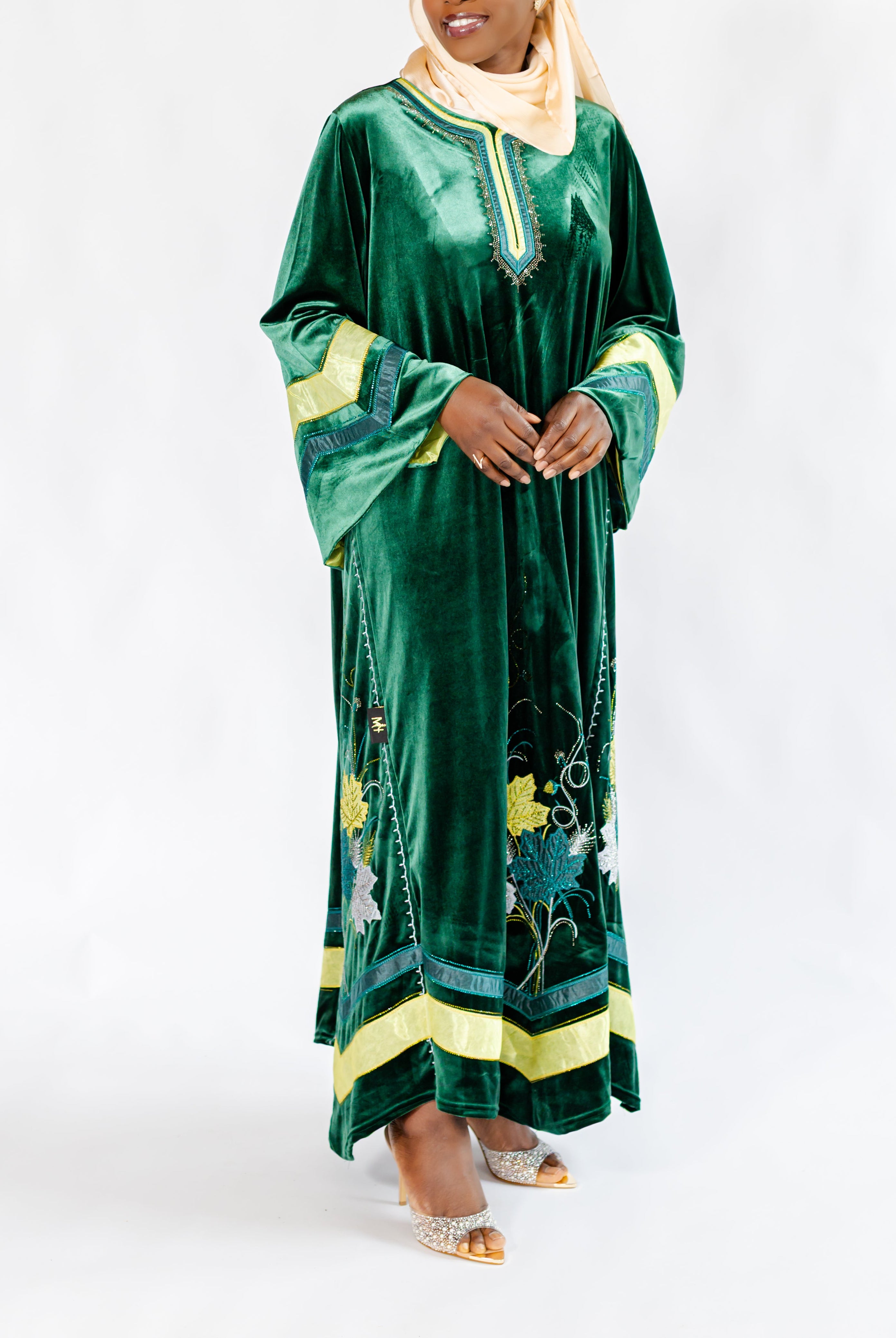 Emerald Velvet Kaftan