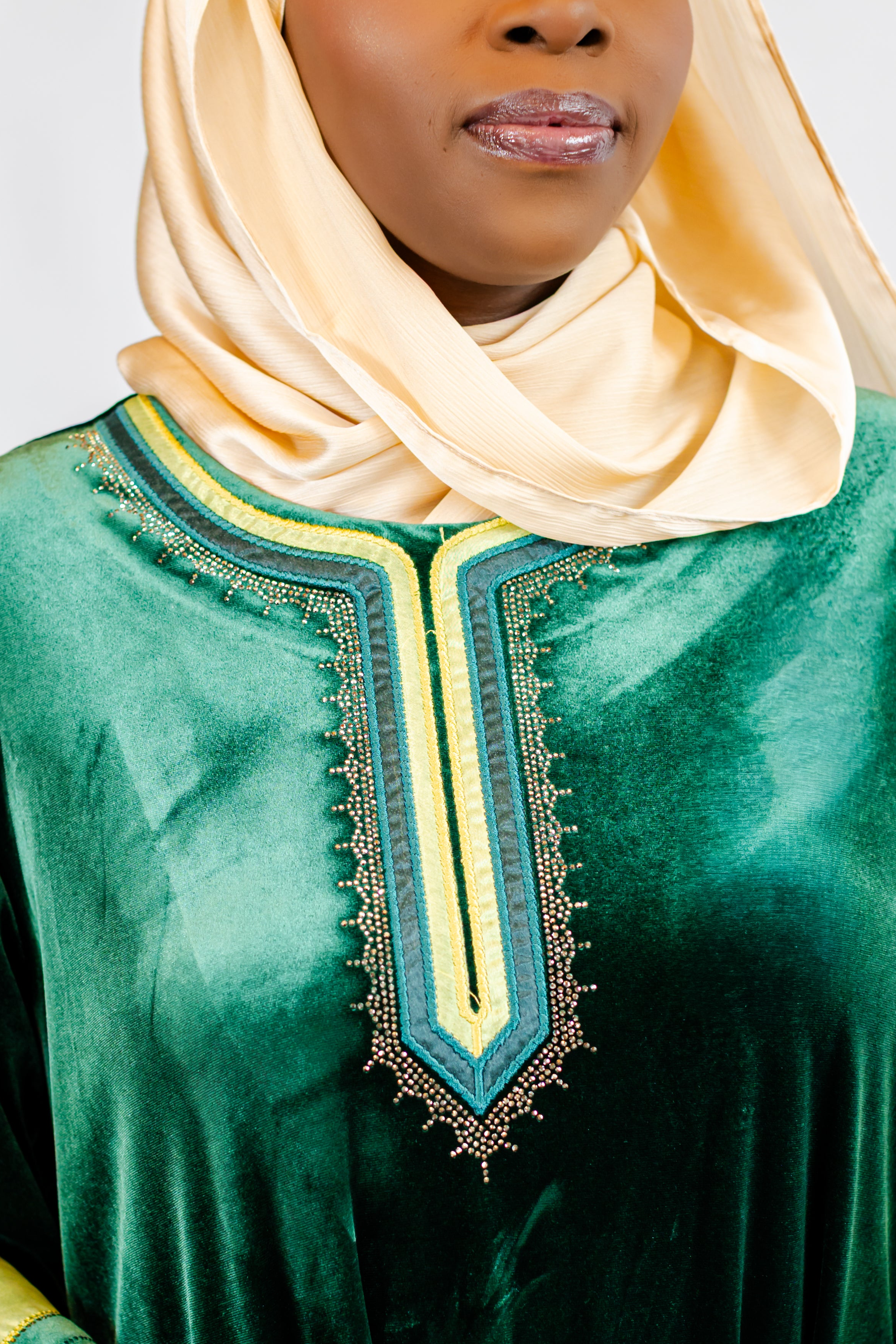 Émeraude Velvet Kaftan