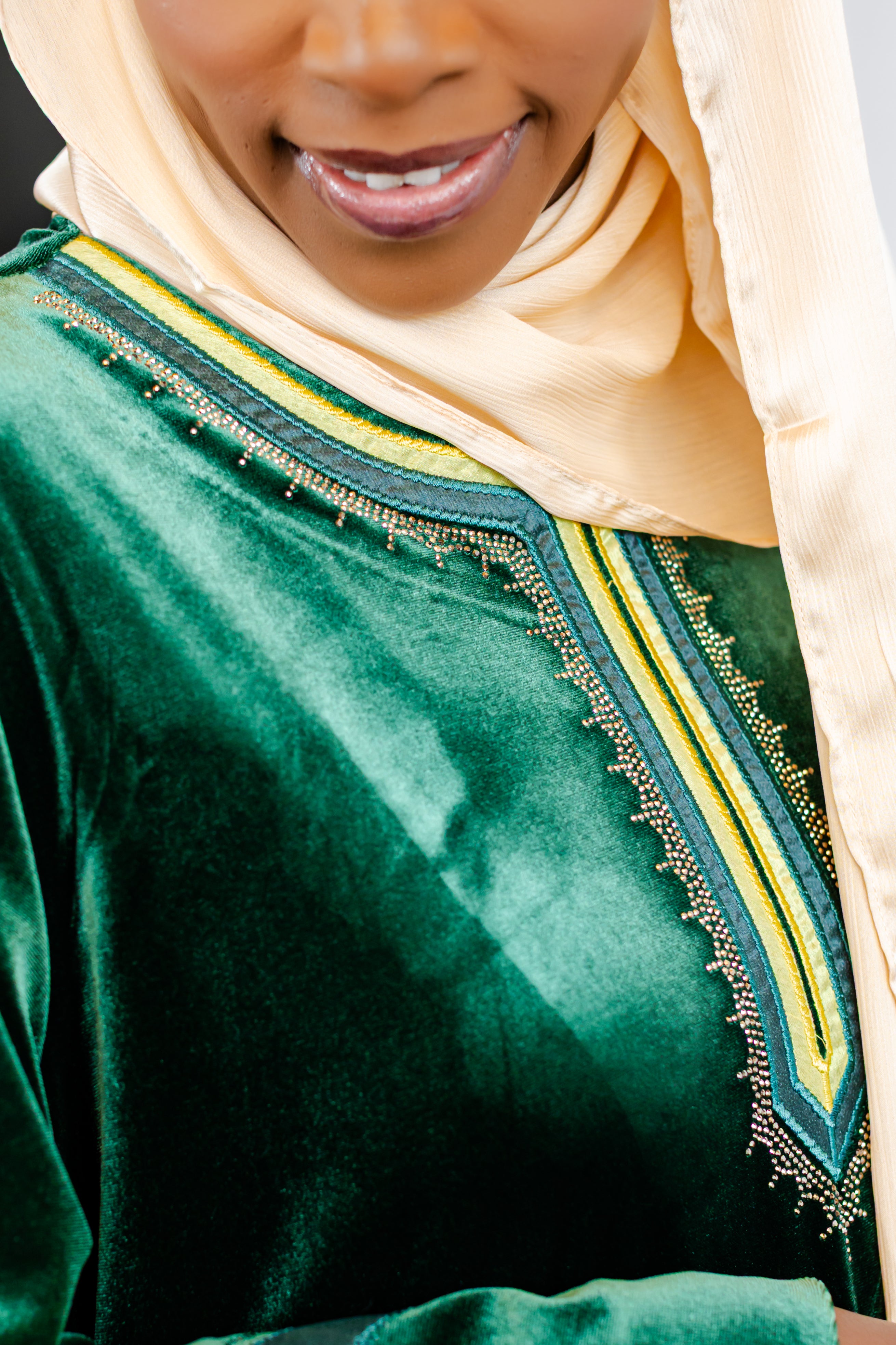 Émeraude Velvet Kaftan