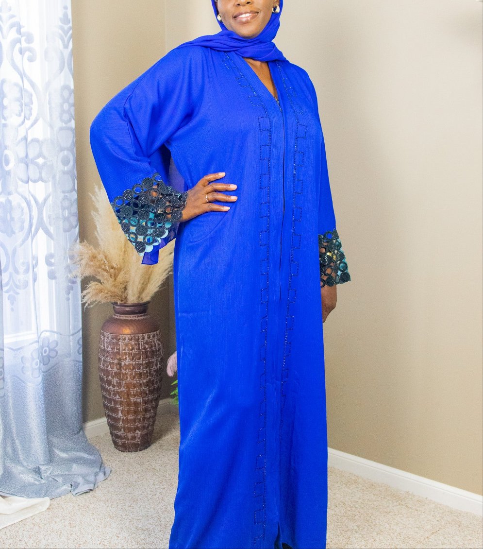 Royal Blue Abaya