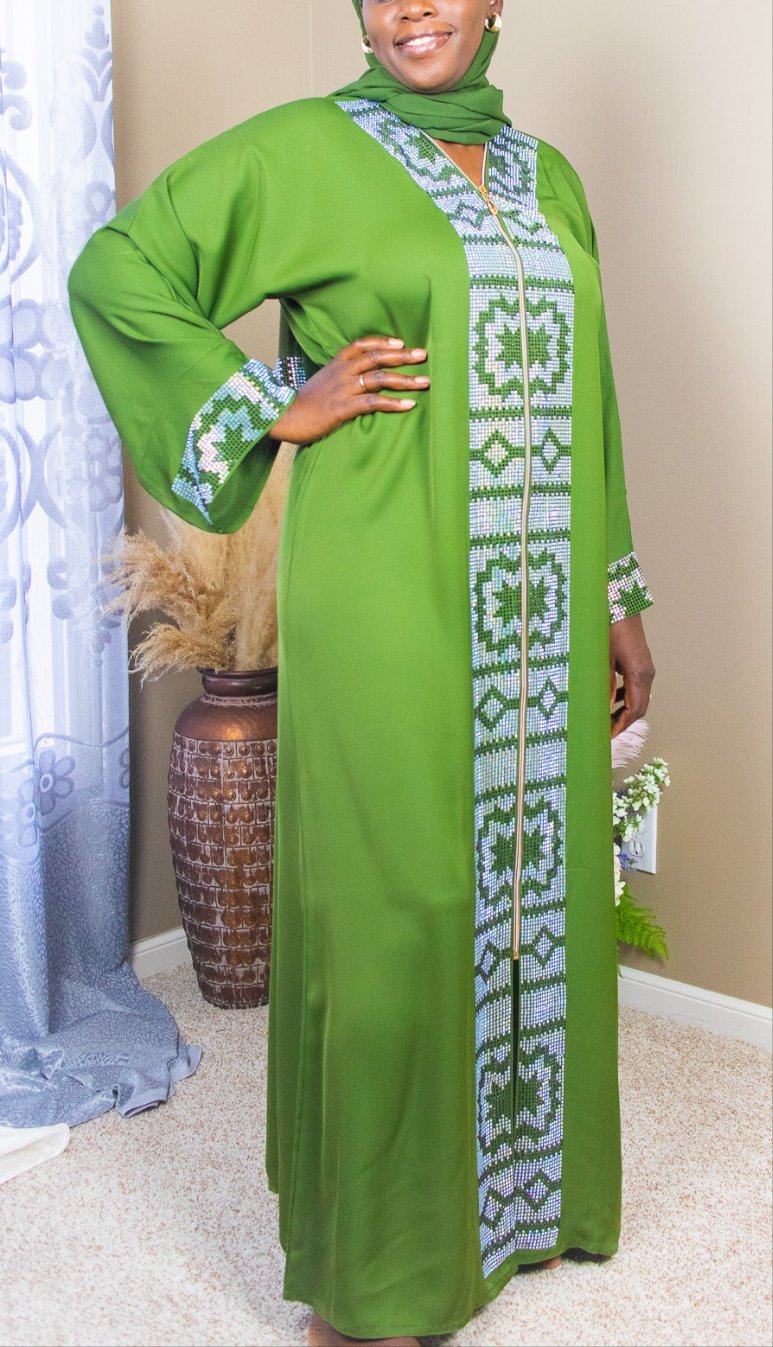 Olive Green Abaya