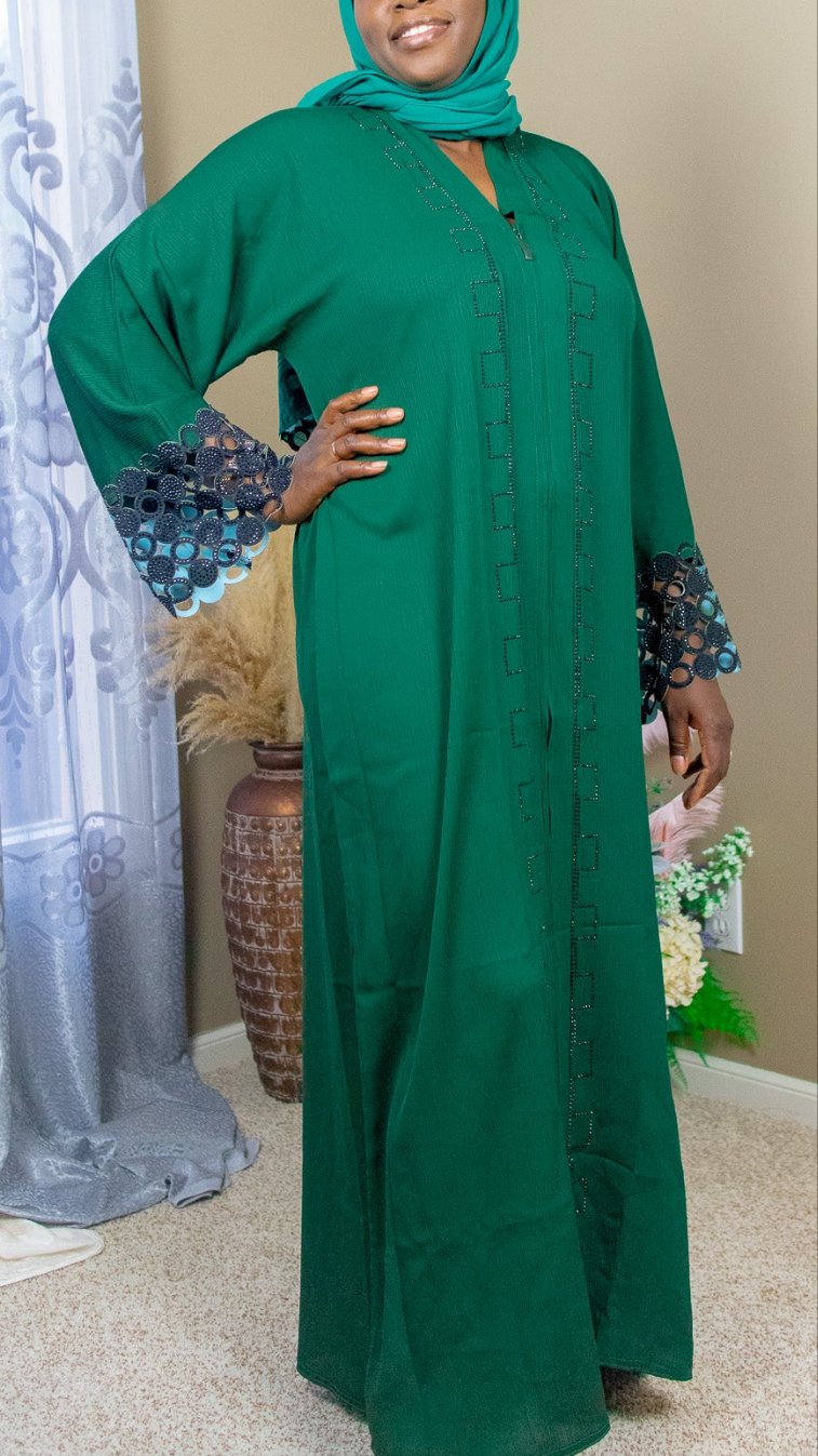 Dark Green Abaya