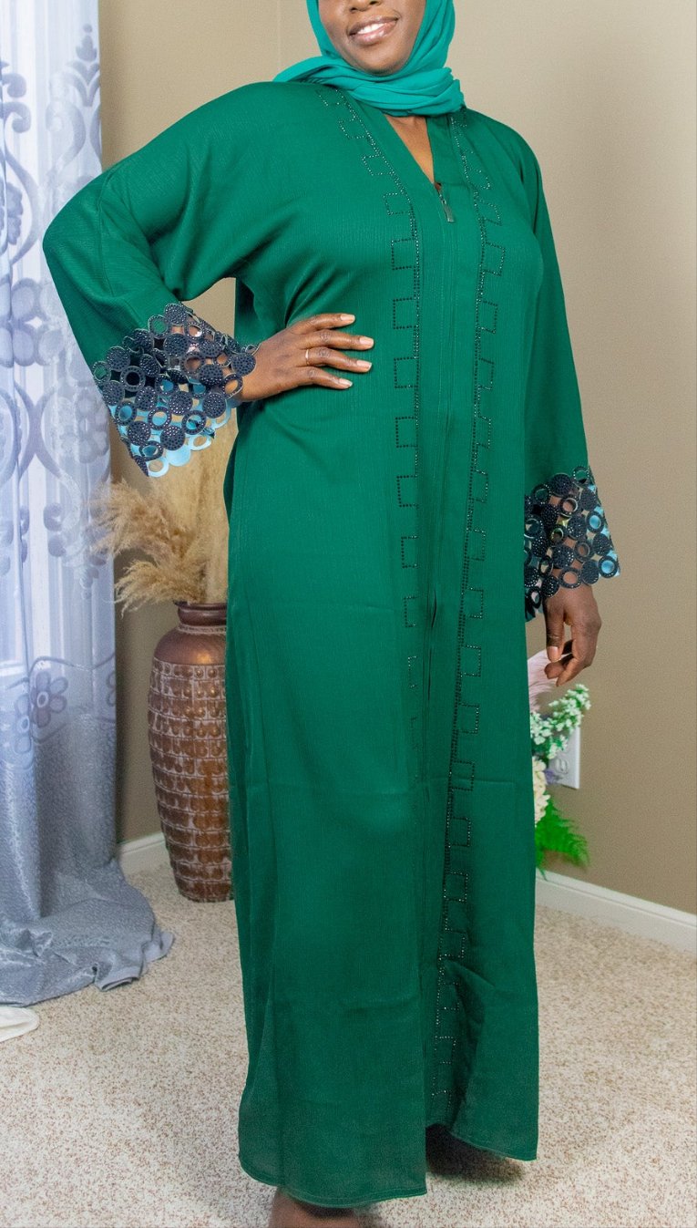 Dark Green Abaya