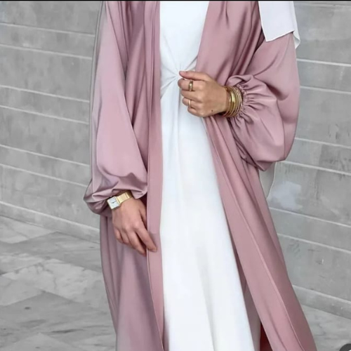 Two Piece Pink Abaya